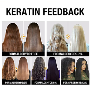 Traitement lissant à la kératine brésilienne professionnelle sans formaldéhyde pour la réparation et le lissage des cheveux - Product Image 4