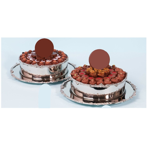 Bol à chocolat en métal argenté de la meilleure qualité fait à la main bol de service à chocolat au design vintage porte-dessert et plateau prix d'usine - Product Image 2