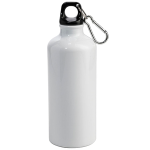 Bottiglia in Alluminio da 650ml per Sublimazione con Moschettone Cilindro Metallico Personalizzabile e Stampabile - Product Image 4