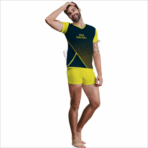 Ensemble t-shirt et short personnalisés pour hommes OEM Sportswear pour hommes t-shirt à manches courtes et short ensemble deux pièces - Product Image 3