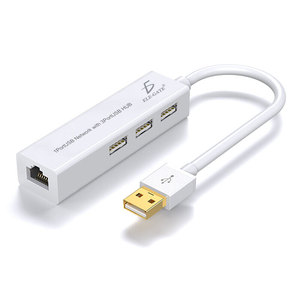 "Mac & PC 10/100m Ethernet <b>Hub</b> with RJ45 & <b>USB</b> 2.0-Stock" - Product Image 1