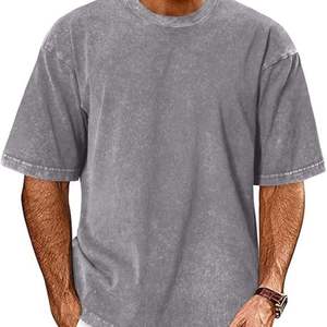 T-shirt vintage surdimensionné personnalisé pour hommes | T-shirt Streetwear lavé à l'acide | T-shirts décontractés en coton lavé imprimés avec logo OEM en gros - Product Image 1