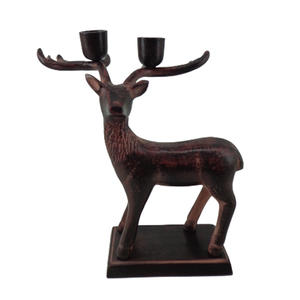 Bougeoir en métal pour la décoration de la maison support de bougie fini antique en cuivre pour la décoration de mariage fait à la main en vrac - Product Image 3