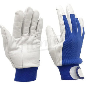 New Arrival Leather Full <b>Finger</b> Hand Protection Working <b>Gloves</b> Breathable Men Leather <b>Gloves</b> Safety <b>Gloves</b> - Product Image 1