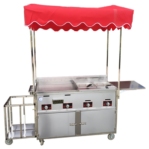 Carrito de Comida Móvil Convertible con Gas, Remolque de Comida, Puesto Móvil, Parrilla, Calentador de Platos, Carrito de Comida Rodante para Exteriores, Tennessee - Product Image 2