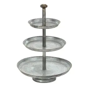 Soporte de pastel único ecológico de Metal galvanizado para fiesta decorativo hecho a mano al por mayor última llegada Mesa clásica con estilo - Product Image 6