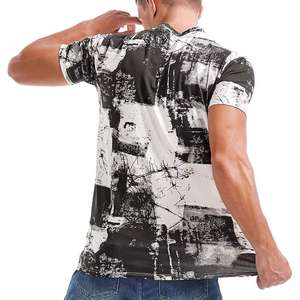 Servicio OEM ODM 100% camisetas de poliéster para hombre Camisetas de manga corta con cuello redondo impresas de la mejor calidad para hombre - Product Image 4