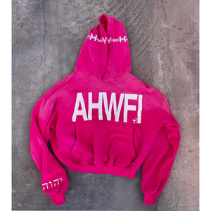 เสื้อครอปมีฮู้ดแบบมีซิปสำหรับผู้ชายเสื้อครอปซิป500gsm สีจางลงผลิตตามสั่ง - Product Image 1