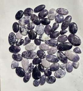 Tamaño personalizado Lepidolita natural Púrpura Piedra preciosa Cabujón Cantidad a granel Mezcla Forma Tamaños Piedras preciosas sueltas - Product Image 2