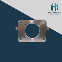 Boîtier de boîte de vitesses en aluminium léger avec canaux de dissipation thermique et points de fixation filetés pour l'automatisation