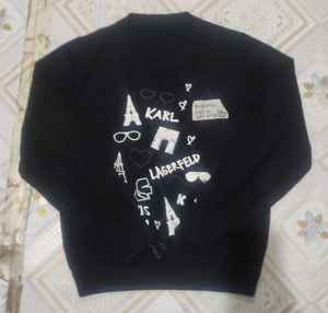 สเวตเตอร์แบบสวมศีรษะของผู้หญิงเสื้อสเวตเตอร์แบบสวมหัวแขนยาวด้านหน้าลำลองพิมพ์ดิจิตอลผ้าสแปนเด็กซ์/ ผ้าฝ้ายป้องกันริ้วรอยสำหรับฤดูหนาวดีไซน์ล่าสุด - Product Image 5