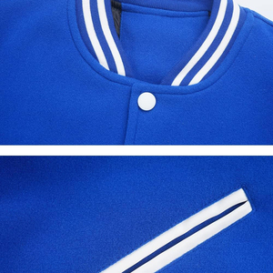 Chaqueta de béisbol universitaria para hombre Abrigo de letras de lana y cuero Premium para hombre y mujer - Product Image 4