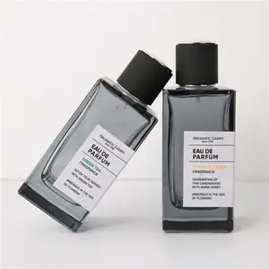 Grosir botol parfum kaca 30ml 50ml 100ml klasik kaca hitam Retro botol semprot udara portabel