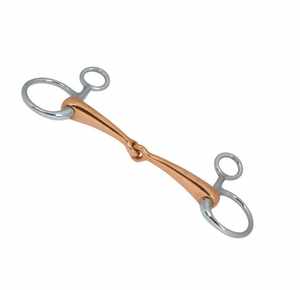 Nouveauté équipement d'équitation personnalisable en gros anneau lâche en fer doux mèche avec incrustation de cuivre et logo personnalisé - Product Image 2