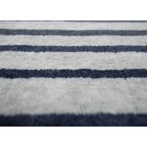 Tapis en laine tissé à la main à rayures bleues, classique, rectangulaire 9x12, pour salon, décoration de chambre, nouveau produit - Hwl-132 - Product Image 3