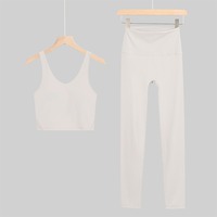 Leggings de yoga Capri rétro pour femme, taille haute, longueur intégrale, sans couture, respirants, effet ventre plat, pour l'entraînement