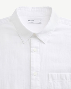 Chemise à manches longues en tricot uni pour homme, style décontracté moderne, automne, durable, 100% coton, respirante, coupe ajustée, routine Vietnam - Product Image 3
