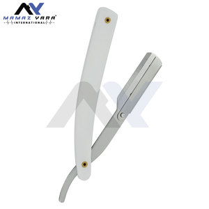 Navaja de Afeitar Plegable Personalizada al por Mayor, Navaja de Afeitar Facial para Barbería, con Bloqueo Oscilante, Mango de Acero de Color Personalizado, Herramienta de Afeitado - Product Image 3