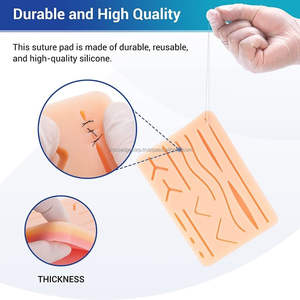 High Quality <b>Medical</b> <b>Science</b> Suturing Surgical Suture Training Pad Simulator Suturing Practice Skin Model Surgical Silicone - Product Image 3