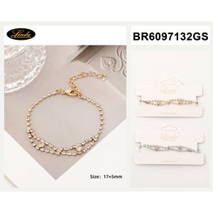 Trendy Religious <b>Gold</b> <b>Plated</b> Alloy Bracelet With Zircon Imitation Pearl For Wedding Party Gift Women's Fashion Jewelry - Product Image 3