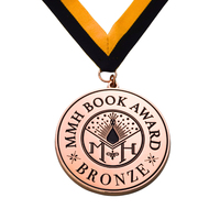 Médaille de galvanoplastie colorée prix personnalisé étudiant école métal or prix