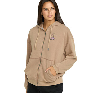 Sweat à capuche en molleton de coton lourd surdimensionné décontracté de haute qualité pour femmes - Product Image 3
