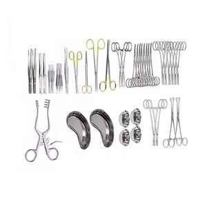 Kit d'instruments chirurgicaux : pinces et ciseaux en acier inoxydable de qualité allemande pour chirurgie abdominale - Product Image 1