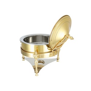 ขาตั้งอุ่นอาหารและเตาทองคำพรีเมียม เหมาะสำหรับบริการบุฟเฟ่ต์หรืองานเลี้ยง - Product Image 3