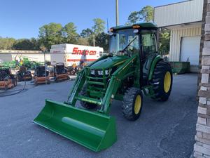 Tracteur agricole John Deere 4 roues motrices avec chargeur frontal, machinerie agricole verte, 70HP, 80HP, 90HP, 100HP, 150HP, équipement de travail sur le terrain - Product Image 2