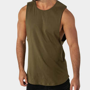 Nueva Camiseta Deportiva Profesional para Hombre, Sin Mangas, Color Sólido, Corte Ajustado, Servicio OEM/ODM Disponible - Product Image 3