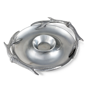 Vaisselle, plateau à chips en aluminium, finition polie, forme ronde, bol de service, décoration de cuisine d'hôtel, service de mariage, saladier - Product Image 6