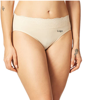 Culottes sexy pour femmes, coupe haute, en tricot, unies, sans coutures, respirantes, en tissu écologique, personnalisables ODM, avec ceinture en U lisse et confortable