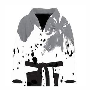 OEM Customizable 100% Polyester Boxing Gown Comfortable Private Label Martial Arts Wear Custom Robe - Product Image 4