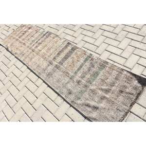 Tapis Moderne en Laine Beige 2.2 X 7.9ft Turc Plat Armure Patchwork Motif Salon Tapis pour Adolescents Décoration - Product Image 4