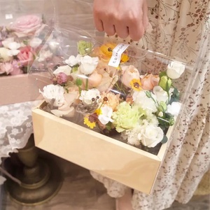 2024 xi lanh trong suốt của mẹ Ngày Valentine Hộp Quà Tặng vật liệu tái chế 'tôi yêu bạn' Hộp Hoa Matt Cán dập nổi - Product Image 4