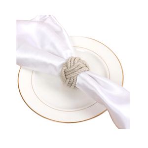 Nuevo diseño Servilleteros INS Moda Macrame Servilletero Anillo Boda Cuentas de madera Servilleteros - Product Image 4