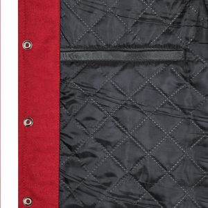 เสื้อแจ็คเก็ตวาร์ซิตี้ฤดูหนาวสำหรับผู้ชาย ผลิตในปากีสถาน ระบายอากาศได้ดี ไซส์ใหญ่ คอตั้ง สไตล์เบสบอลแบบวิทยาลัย - Product Image 6