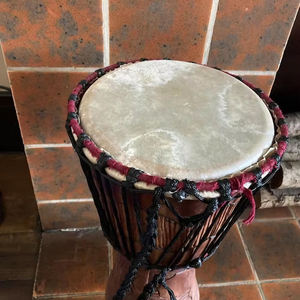 กลอง Vellum ผิวลูกวัว ผิวหัวแพะแอฟริกันธรรมชาติ หัวกลอง มีสีและขนาดต่างกัน กลอง Vellum - Product Image 4