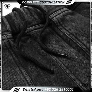 Short de sport décontracté personnalisé délavé à l'acide été Streetwear Vintage shorts délavés pour hommes - Product Image 5