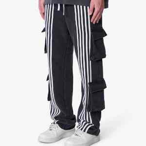 Pantalones de poliéster con múltiples bolsillos para hombre, ropa de calle de talla grande, pantalones informales de poliéster con etiquetado personalizado - Product Image 5