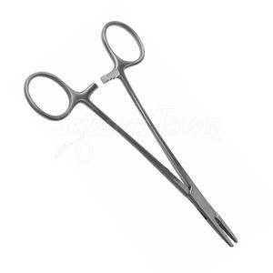 Porte-aiguille en bois Crile Fabricant d'instruments dentaires médicaux chirurgicaux en acier inoxydable dentelé de 6 pouces - Product Image 4