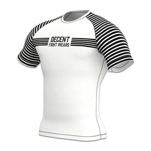 Camiseta de Compresión Profesional para Hombre, para BJJ, de Poliéster y Elastano, Absorbe la Humedad, Secado Rápido, para Entrenamiento - Product Image 5