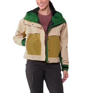 2025 Nueva gran oferta chaqueta cortavientos para mujer con logotipo personalizado diseño personalizable estampado chaqueta cortavientos de punto para lluvia para mujer - Product Image 4