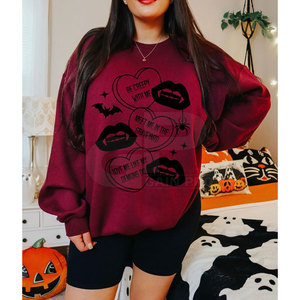 Conjunto con temática de San Valentín, sudadera con temática de corazón, ropa elegante y cálida, ideal para la temporada romántica y el uso diario - Product Image 3