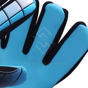 Gants de gardien de but de haute qualité Mega Grip en latex antidérapant avec fermeture à scratch, logo personnalisé, protection complète des mains, unisexe - Product Image 6