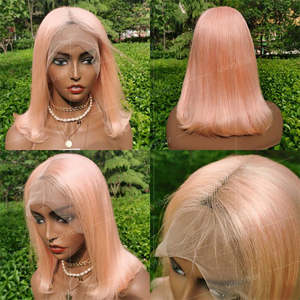 Pelucas de Cabello Humano Virgen Indio 100% Natural, Rizado, Corto, con Encaje Frontal, sin Pegamento, para Mujeres Negras - Product Image 6