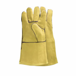 Gants de soudage en cuir de vachette fendu bon marché d'usine Gants de travail en cuir respirant pour la protection des mains pour hommes - Product Image 2