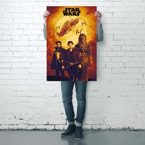 Póster de Estilo Moderno de Solo: Una Historia de Star Wars, Diseño de Montaje en Tono Sepia para Decoración de Pared - Product Image 4