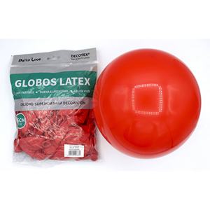 Party Love <b>Latex</b> Balloons 25cm <b>Red</b> Vivid Color For Decoration - Product Image 1