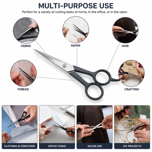 Ciseaux de coiffure professionnels de 5,7 pouces en acier inoxydable, ciseaux de coupe de salon ergonomiques, outil de barbier - Product Image 5